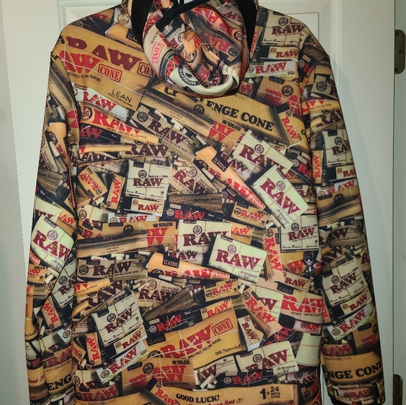 RAW Zip up Hoodie with matching board shorts - Picture 2 of 6